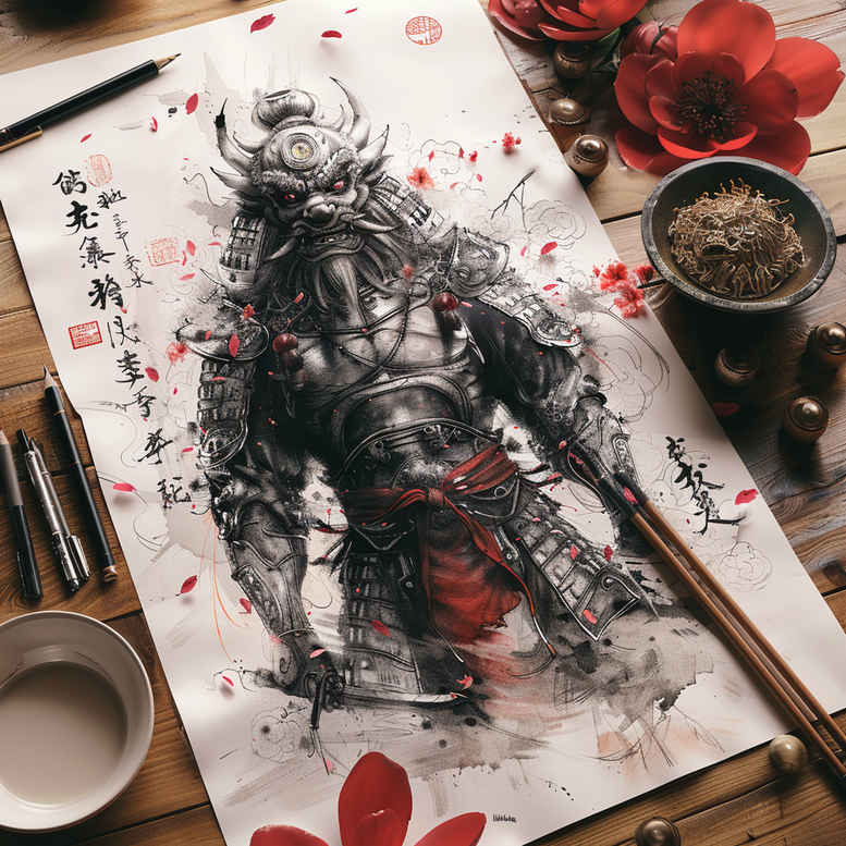 warrior-in-motion-neotraditional-modern-classic-for-biceps – tattoo design ideas free ai generated – Gallery: warriors-inkby-ai