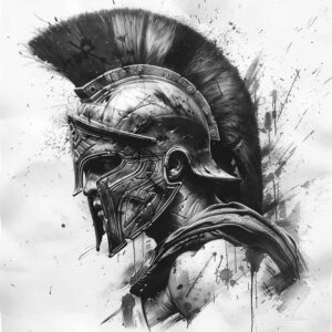 warrior-honor-and-courage-motif-surrealism-dreamscape-for-sternum – tattoo design ideas free ai generated – Gallery: warriors-inkby-ai