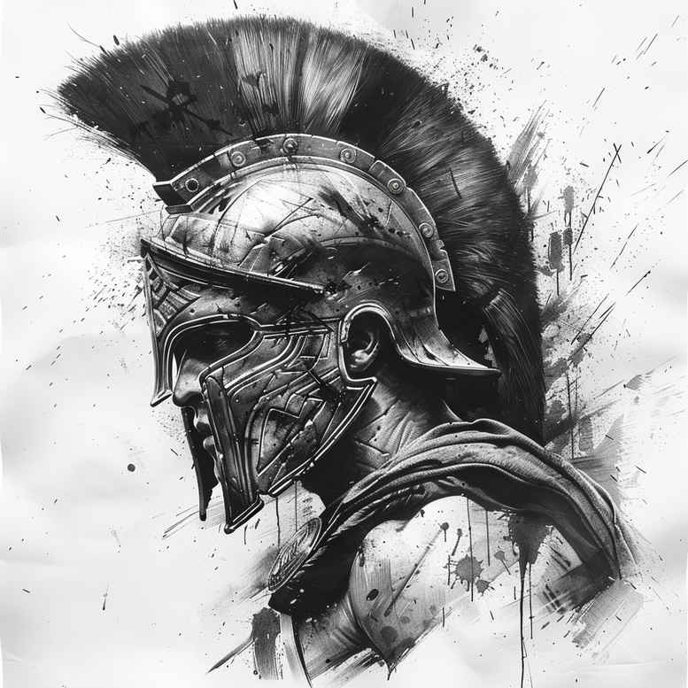 warrior-honor-and-courage-motif-surrealism-dreamscape-for-sternum – tattoo design ideas free ai generated – Gallery: warriors-inkby-ai