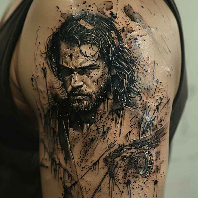 spartan-with-ornamental-details-neotraditional-crisp-lines-for-forearm – tattoo design ideas free ai generated – Gallery: warriors-inkby-ai