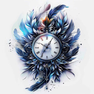 geometric-time-neotraditional-vivid-gradients-for-upper-back – tattoo design ideas free ai generated – Gallery: watches-hourglass-inkby-ai