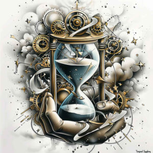 time-with-detail-realism-highlight-detail-for-lower-leg – tattoo design ideas free ai generated – Gallery: watches-hourglass-inkby-ai