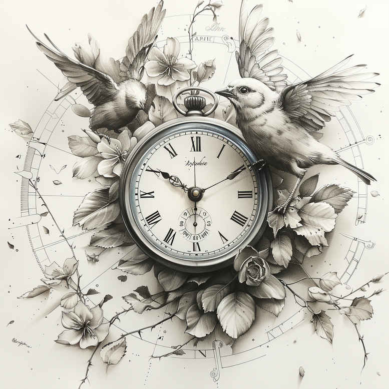time-memory-symbol-realism-natural-contrast-for-spine – tattoo design ideas free ai generated – Gallery: watches-hourglass-inkby-ai