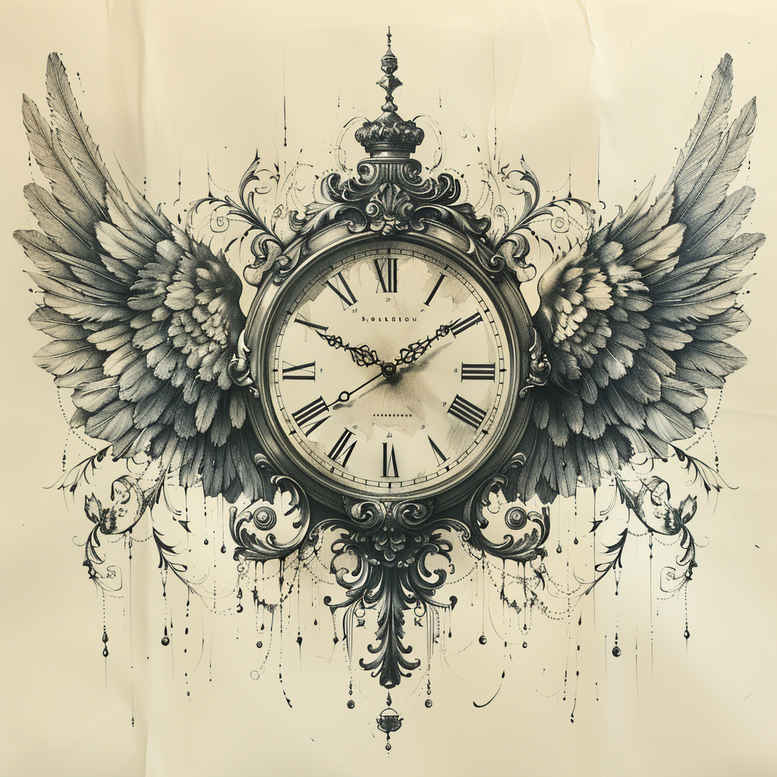 time-change-symbol-surrealism-visionary-for-fingers – tattoo design ideas free ai generated – Gallery: watches-hourglass-inkby-ai