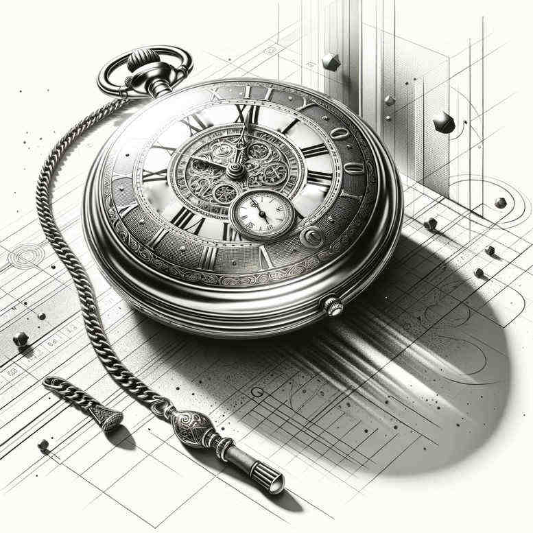 clock-neotraditional-contrasting-colors-for-behind-ear – tattoo design ideas free ai generated – Gallery: watches-hourglass-inkby-ai