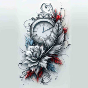eternity-realism-gentle-shadow-for-arm – tattoo design ideas free ai generated – Gallery: watches-hourglass-inkby-ai