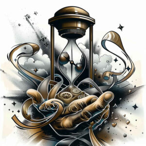 passing-neotraditional-bold-outline-for-ribs – tattoo design ideas free ai generated – Gallery: watches-hourglass-inkby-ai