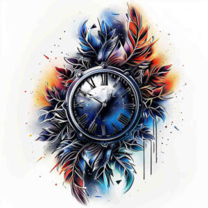 time-with-light-motif-realism-ink-precision-for-back-shoulder – tattoo design ideas free ai generated – Gallery: watches-hourglass-inkby-ai
