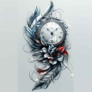 moment-neotraditional-classic-motifs-for-upper-shoulder – tattoo design ideas free ai generated – Gallery: watches-hourglass-inkby-ai