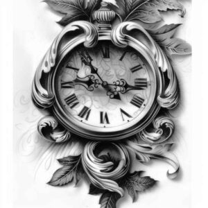 watches-hourglass tattoo design ideas Surrealism transcendent antique measure meaning endurance