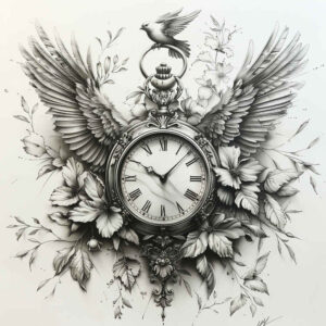 watches-hourglass tattoo design ideas accent shading dust fall embodying perseverance