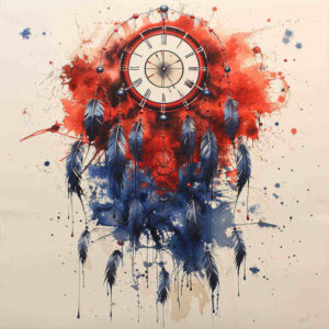 watches-hourglass tattoo design ideas Surrealism unearthly dust fall for back