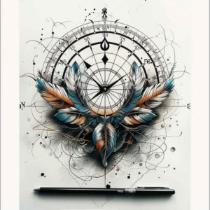 watches-hourglass tattoo design ideas Realism realistic lighting fading second shows resilience