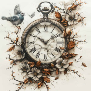 watches-hourglass tattoo design ideas intricate shading fleeting moments for chest