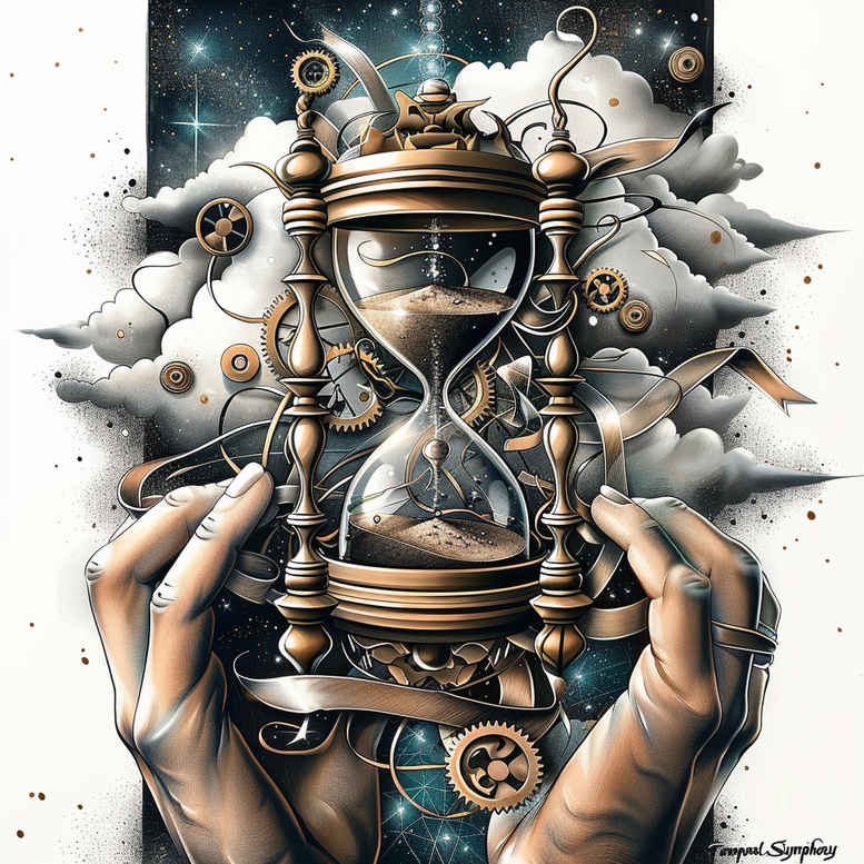 watches-hourglass tattoo design ideas surreal fleeting moments symbol of resilience