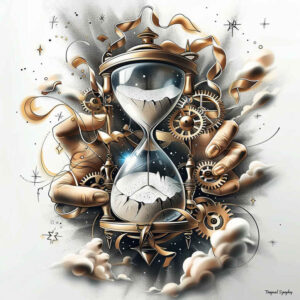 watches-hourglass tattoo design ideas low-key hourglass shape for thigh