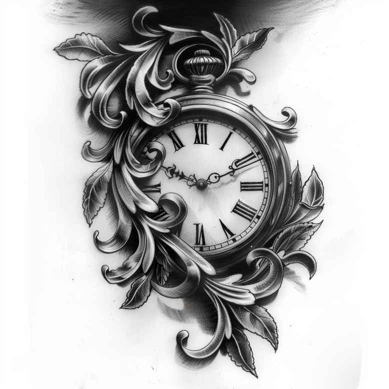 watches-hourglass tattoo design ideas dream motifs life marker symbol of endurance
