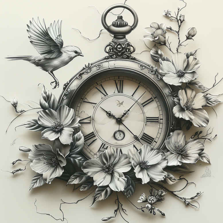 watches-hourglass tattoo design ideas subtle highlights life span for behind ear
