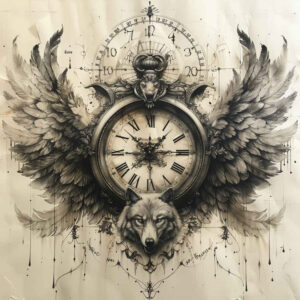 watches-hourglass tattoo design ideas clean contrast ornamental timer for collarbone
