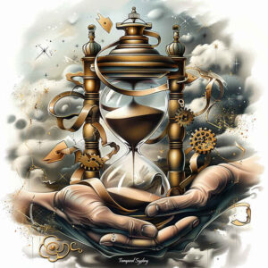 watches-hourglass tattoo design ideas Realism realistic wrinkles ornamental timer for sternum