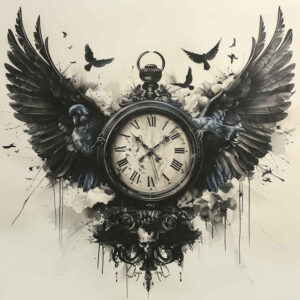 watches-hourglass tattoo design ideas saturated visual countdown for calf