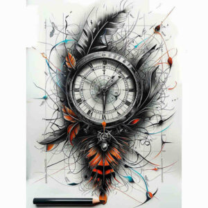watches-hourglass tattoo design ideas low-key visual countdown represents resilience
