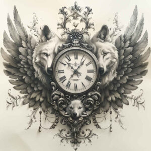 time-transformation-symbol-surrealism-hyperreal-for-shoulder-blade – tattoo design ideas free ai generated – Gallery: watches-hourglass-inkby-ai