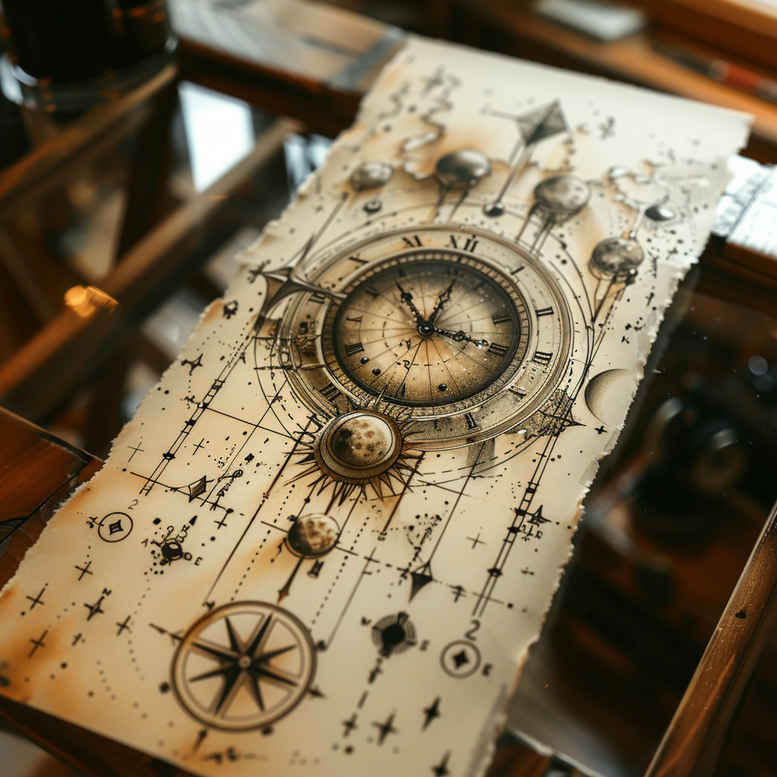 time-life-motif-neotraditional-dynamic-composition-for-stomach – tattoo design ideas free ai generated – Gallery: watches-hourglass-inkby-ai