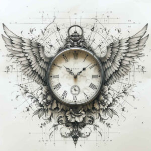 clock-realism-true-rendering-for-lower-back – tattoo design ideas free ai generated – Gallery: watches-hourglass-inkby-ai
