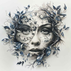 passing-surrealism-dream-motifs-for-upper-chest – tattoo design ideas free ai generated – Gallery: watches-hourglass-inkby-ai