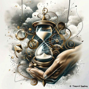 time-with-life-energy-for-men-surrealism-phantasmagoric-for-lower-thigh – tattoo design ideas free ai generated – Gallery: watches-hourglass-inkby-ai