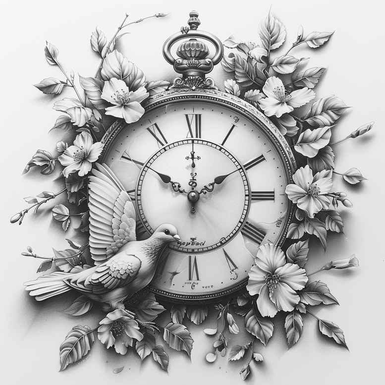 time-journey-symbol-surrealism-symbolism-for-shoulder-blade – tattoo design ideas free ai generated – Gallery: watches-hourglass-inkby-ai