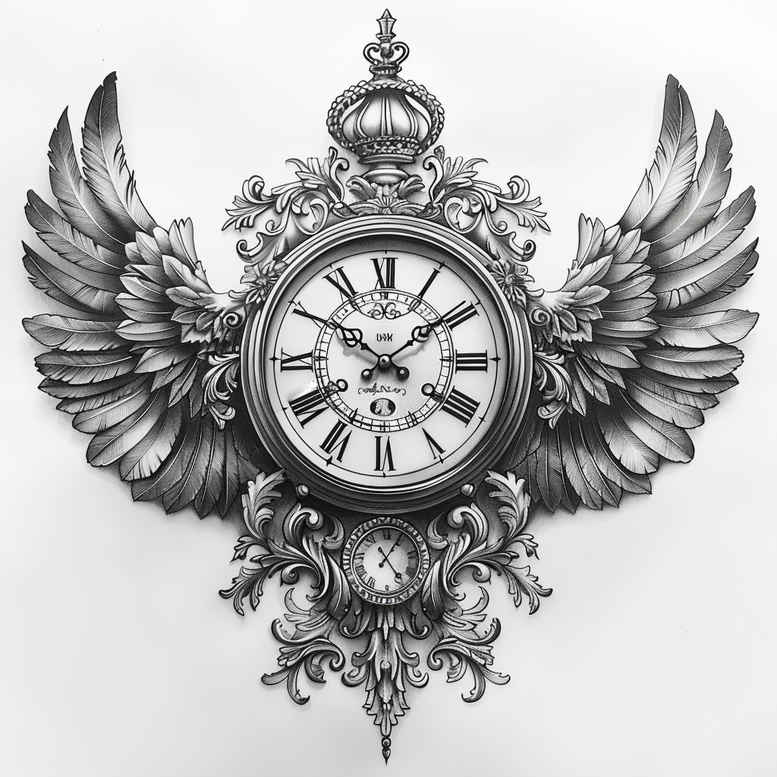 geometric-time-surrealism-beyond-reality-for-nape – tattoo design ideas free ai generated – Gallery: watches-hourglass-inkby-ai