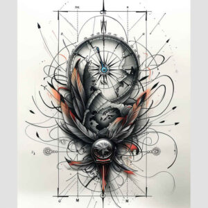 time-with-ornamental-details-surrealism-visionary-for-triceps – tattoo design ideas free ai generated – Gallery: watches-hourglass-inkby-ai
