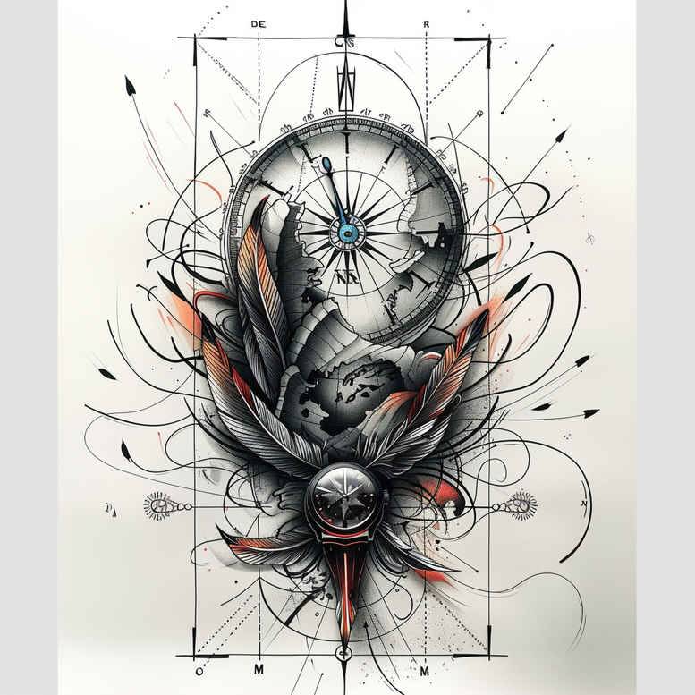 time-with-ornamental-details-surrealism-visionary-for-triceps – tattoo design ideas free ai generated – Gallery: watches-hourglass-inkby-ai