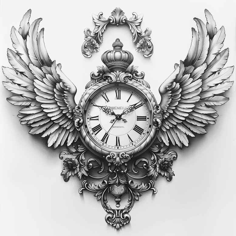 time-with-symbolism-neotraditional-vivid-detail-for-ankle – tattoo design ideas free ai generated – Gallery: watches-hourglass-inkby-ai