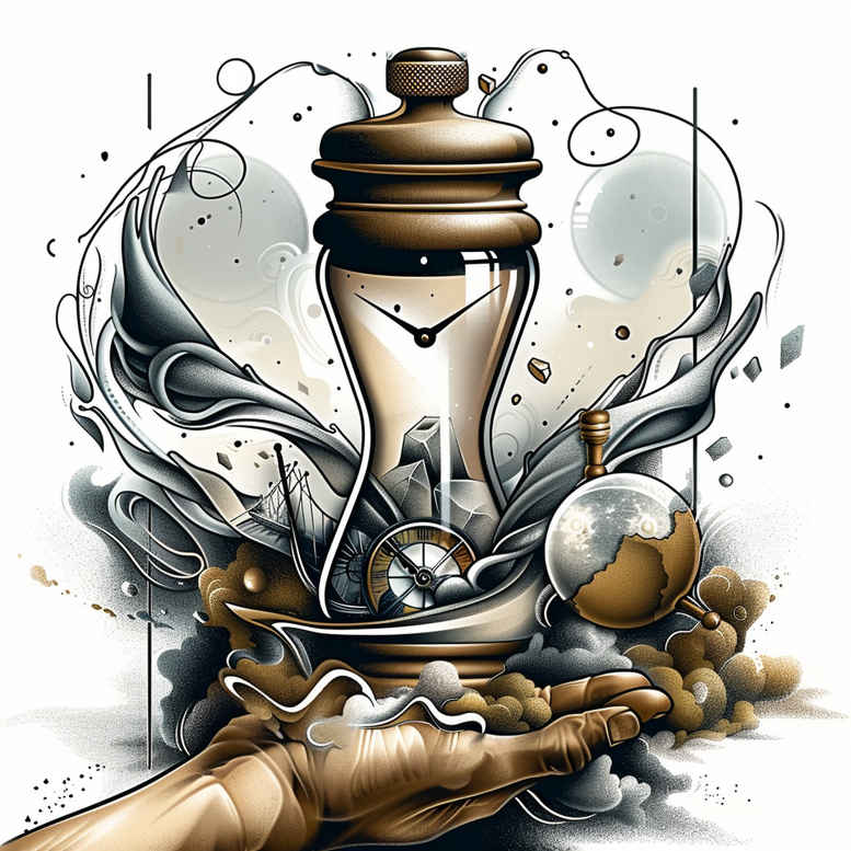time-cycle-symbol-neotraditional-classic-shading-for-hand – tattoo design ideas free ai generated – Gallery: watches-hourglass-inkby-ai