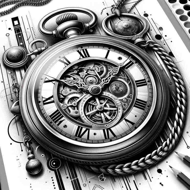 time-nostalgia-symbol-surrealism-visionary-for-toe – tattoo design ideas free ai generated – Gallery: watches-hourglass-inkby-ai