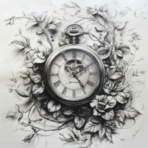 geometric-time-realism-textured-light-for-lower-back – tattoo design ideas free ai generated – Gallery: watches-hourglass-inkby-ai