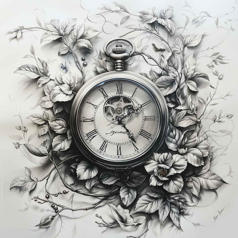 geometric-time-realism-textured-light-for-lower-back – tattoo design ideas free ai generated – Gallery: watches-hourglass-inkby-ai