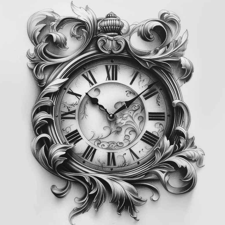 time-with-shadow-and-light-neotraditional-bold-highlights-for-upper-chest – tattoo design ideas free ai generated – Gallery: watches-hourglass-inkby-ai