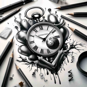 passing-neotraditional-artful-color-for-outer-arm – tattoo design ideas free ai generated – Gallery: watches-hourglass-inkby-ai