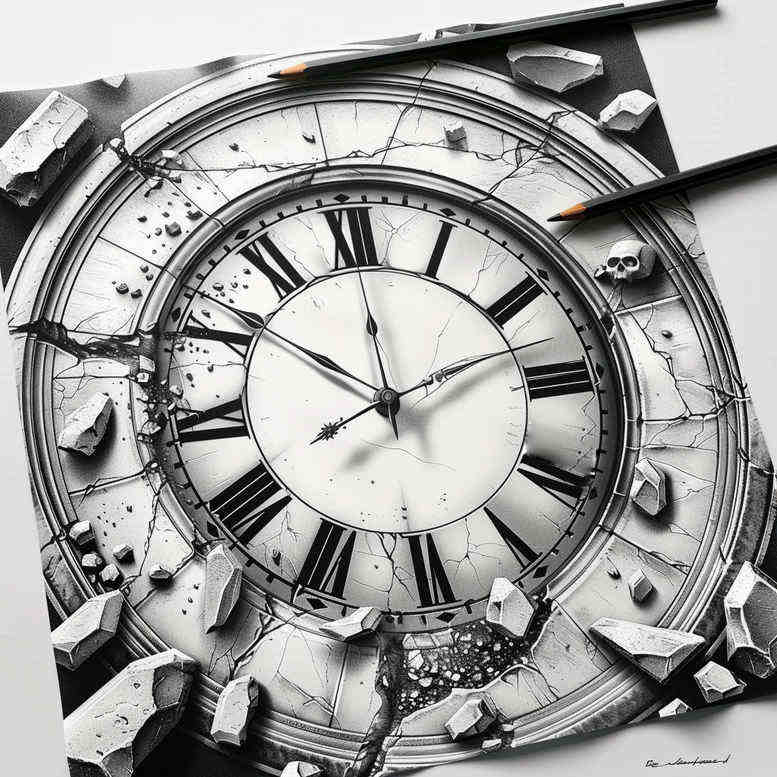 geometric-time-realism-micro-realism-for-lower-leg – tattoo design ideas free ai generated – Gallery: watches-hourglass-inkby-ai