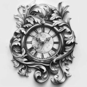 geometric-time-neotraditional-layered-fill-for-shoulder-blade – tattoo design ideas free ai generated – Gallery: watches-hourglass-inkby-ai