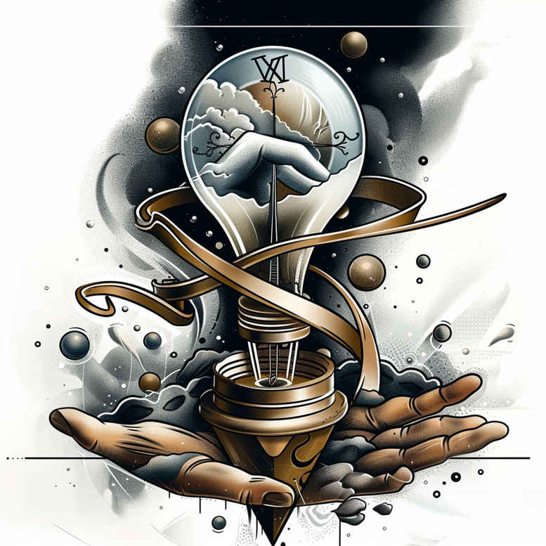 instant-neotraditional-bold-color-blocks-for-outer-arm – tattoo design ideas free ai generated – Gallery: watches-hourglass-inkby-ai