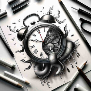 time-change-symbol-realism-precise-anatomy-for-calf – tattoo design ideas free ai generated – Gallery: watches-hourglass-inkby-ai