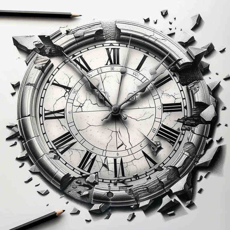 clock-neotraditional-enhanced-shading-for-back-shoulder – tattoo design ideas free ai generated – Gallery: watches-hourglass-inkby-ai