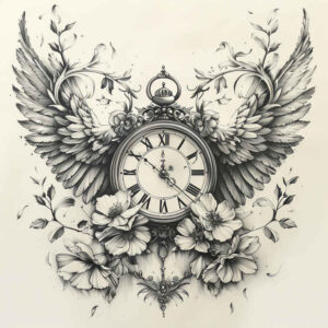 passage-of-time-realism-high-contrast-for-hip – tattoo design ideas free ai generated – Gallery: watches-hourglass-inkby-ai