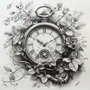 time-spiritual-motif-surrealism-illusionary-for-lower-leg – tattoo design ideas free ai generated – Gallery: watches-hourglass-inkby-ai