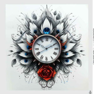 time-with-time-and-space-motif-realism-perfect-proportions-for-side – tattoo design ideas free ai generated – Gallery: watches-hourglass-inkby-ai
